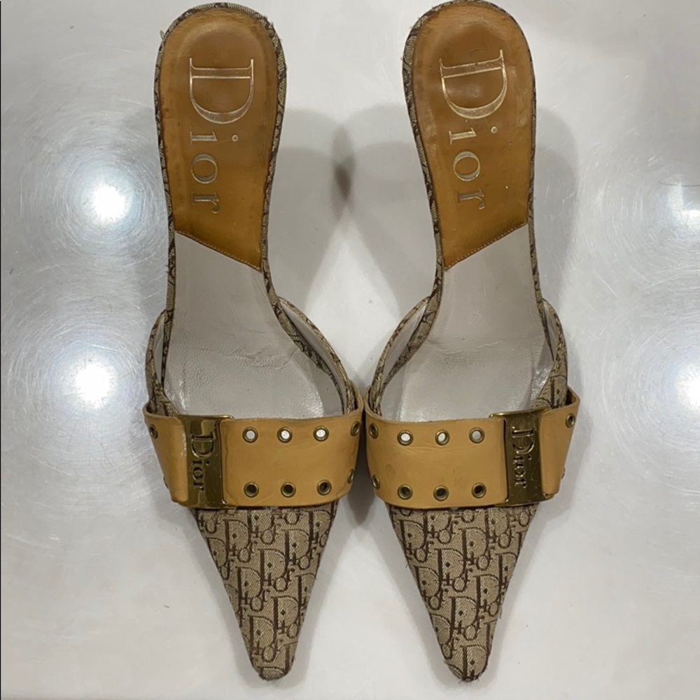 Dior Logo Pointed Mule